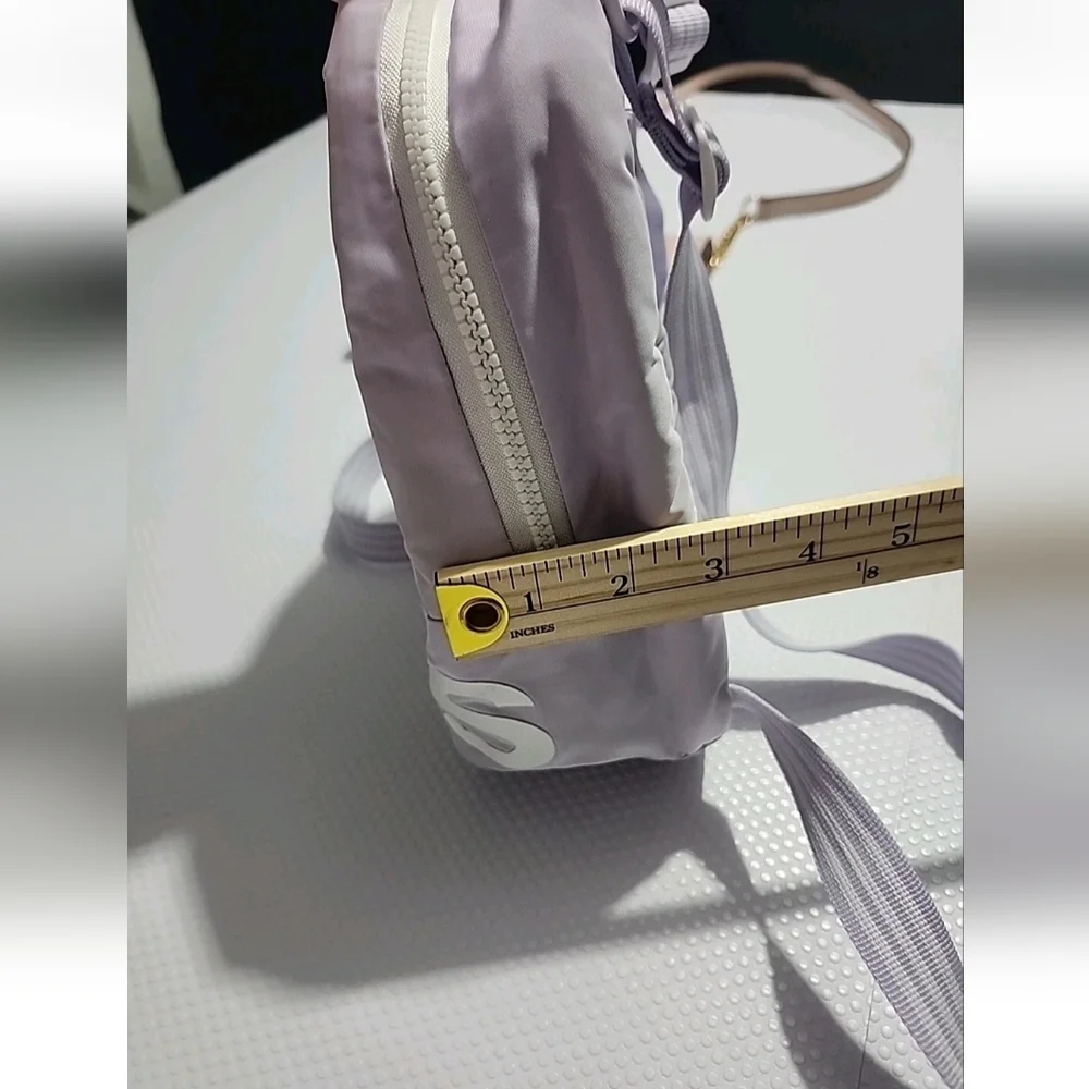 Adidas Pre Owned Linear Mini Backpack purple hue fair Condition Stains On Back - Picture 15 of 16
